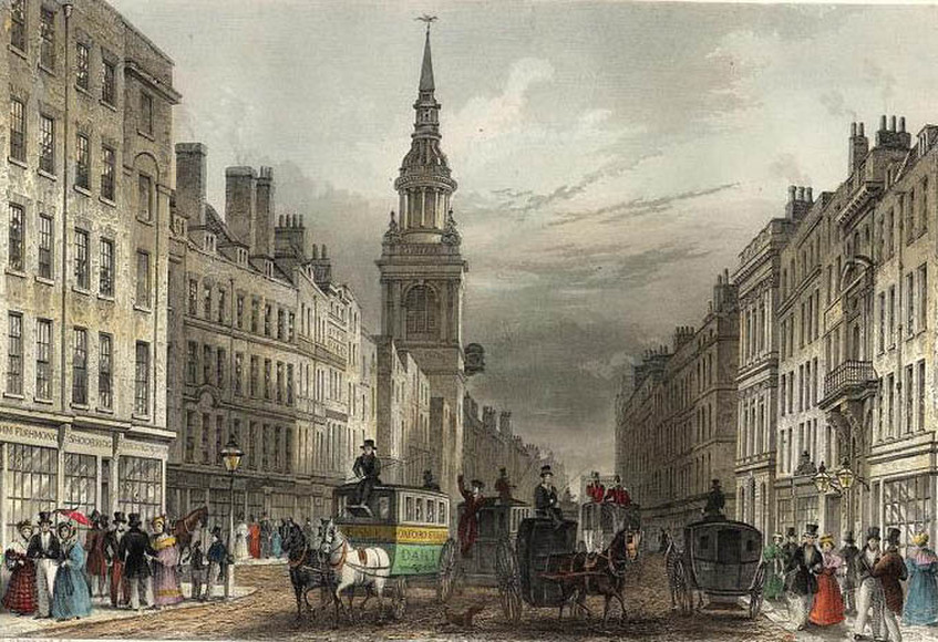 A Thomas Shepherd scene of Old London Town