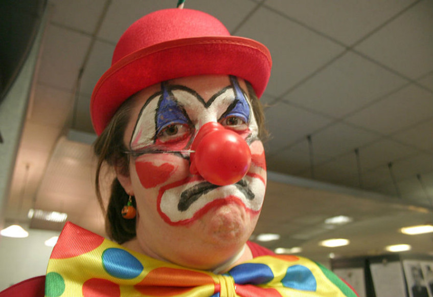 This man forgot to register for the Fair.