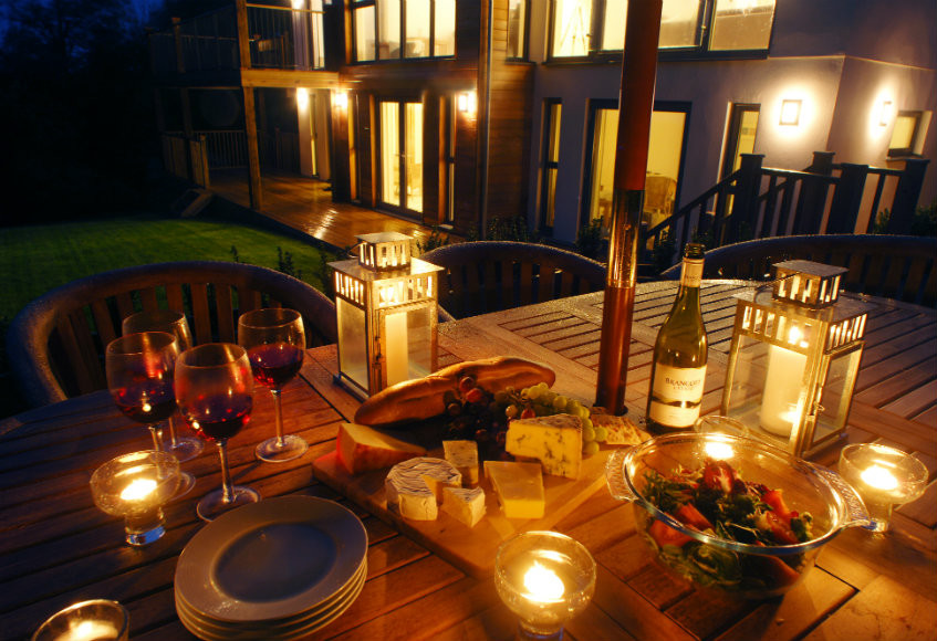 A typical evening at Love Lane Lodge. Board game not pictured.