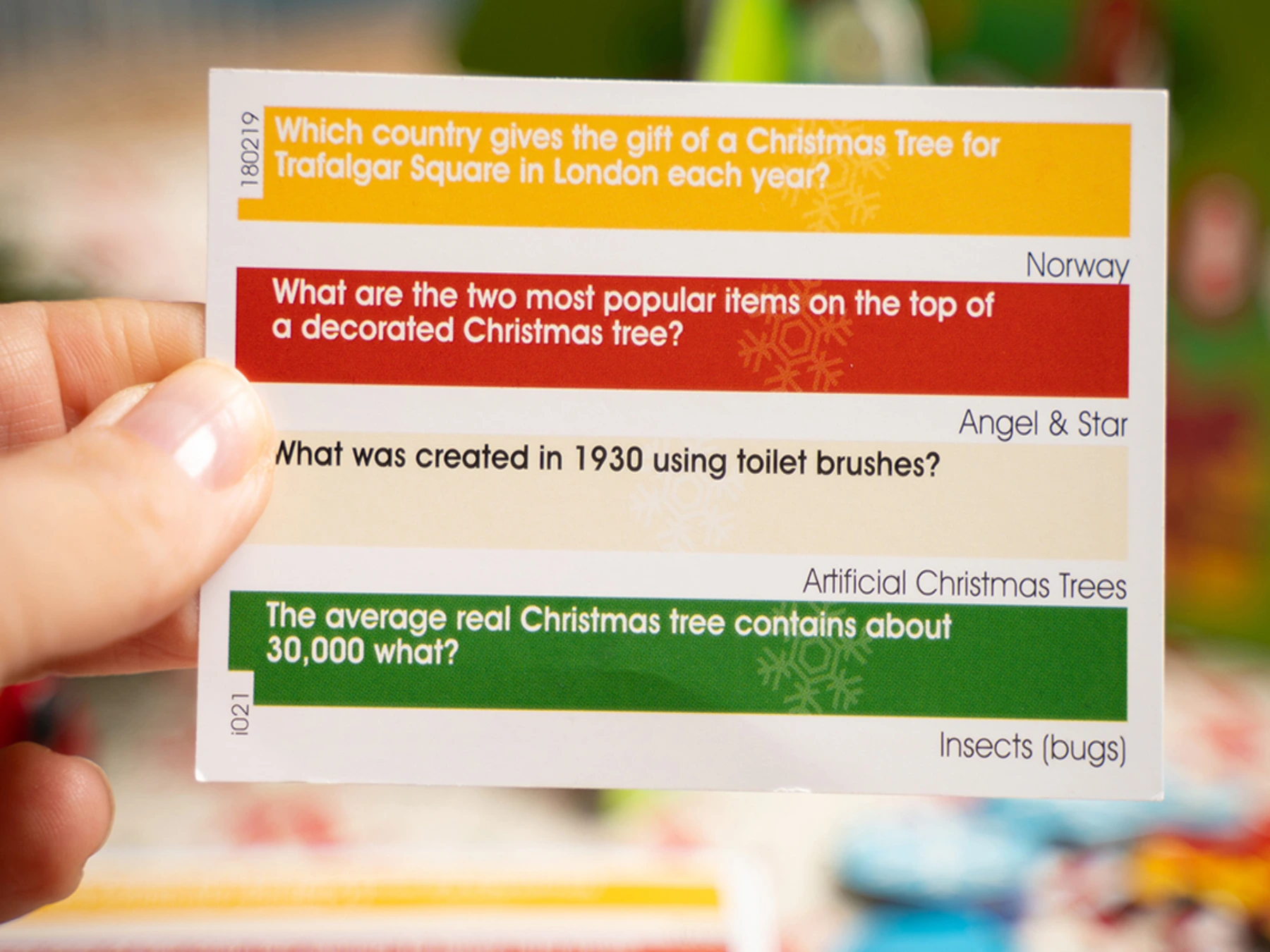 Sample Best of Christmas questions. e.g. Which country gives the gift of a Christmas Tree for Trafalger Square in London each year? Norway