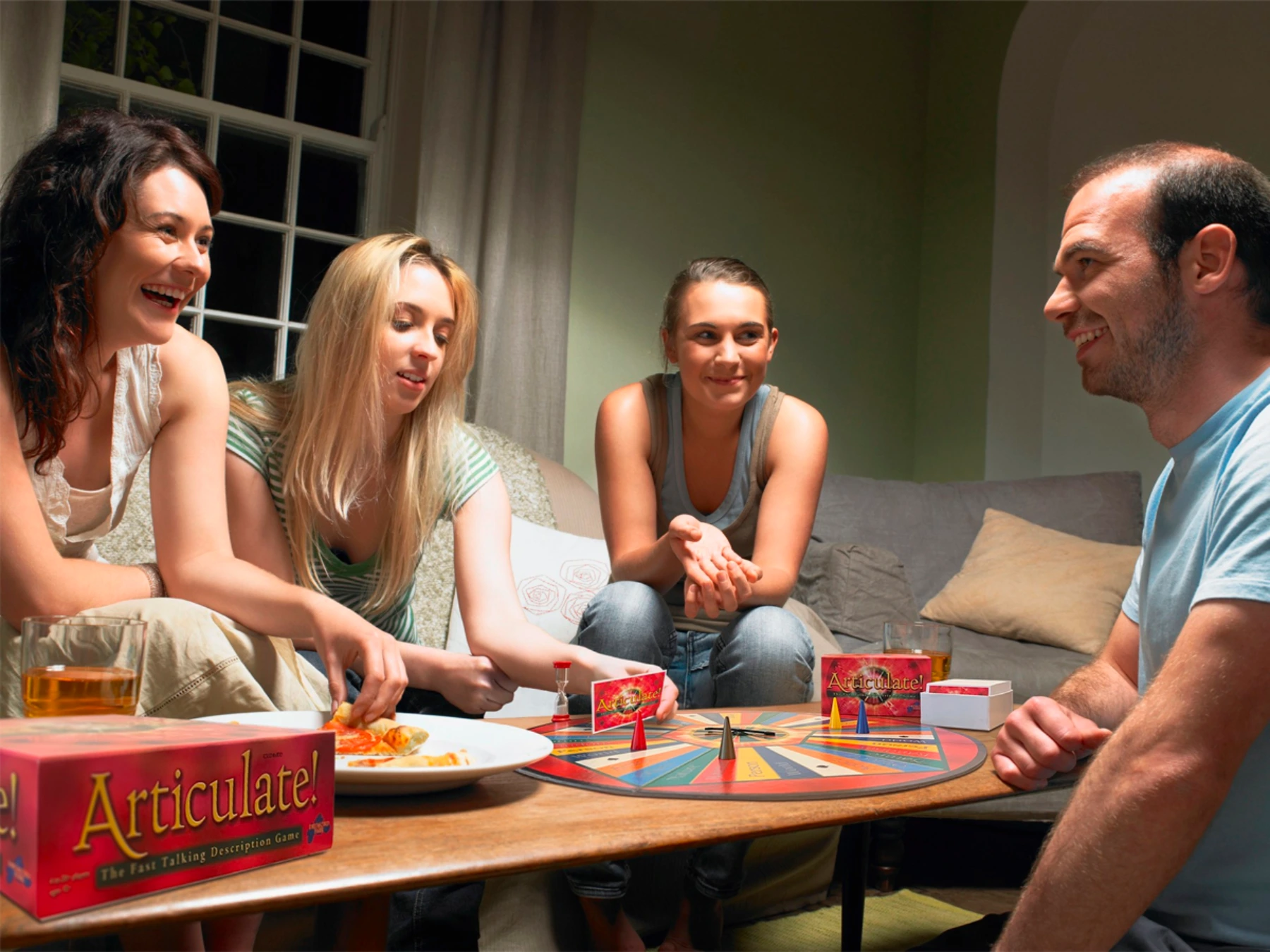 Photo of a group of friends playing Articulate
