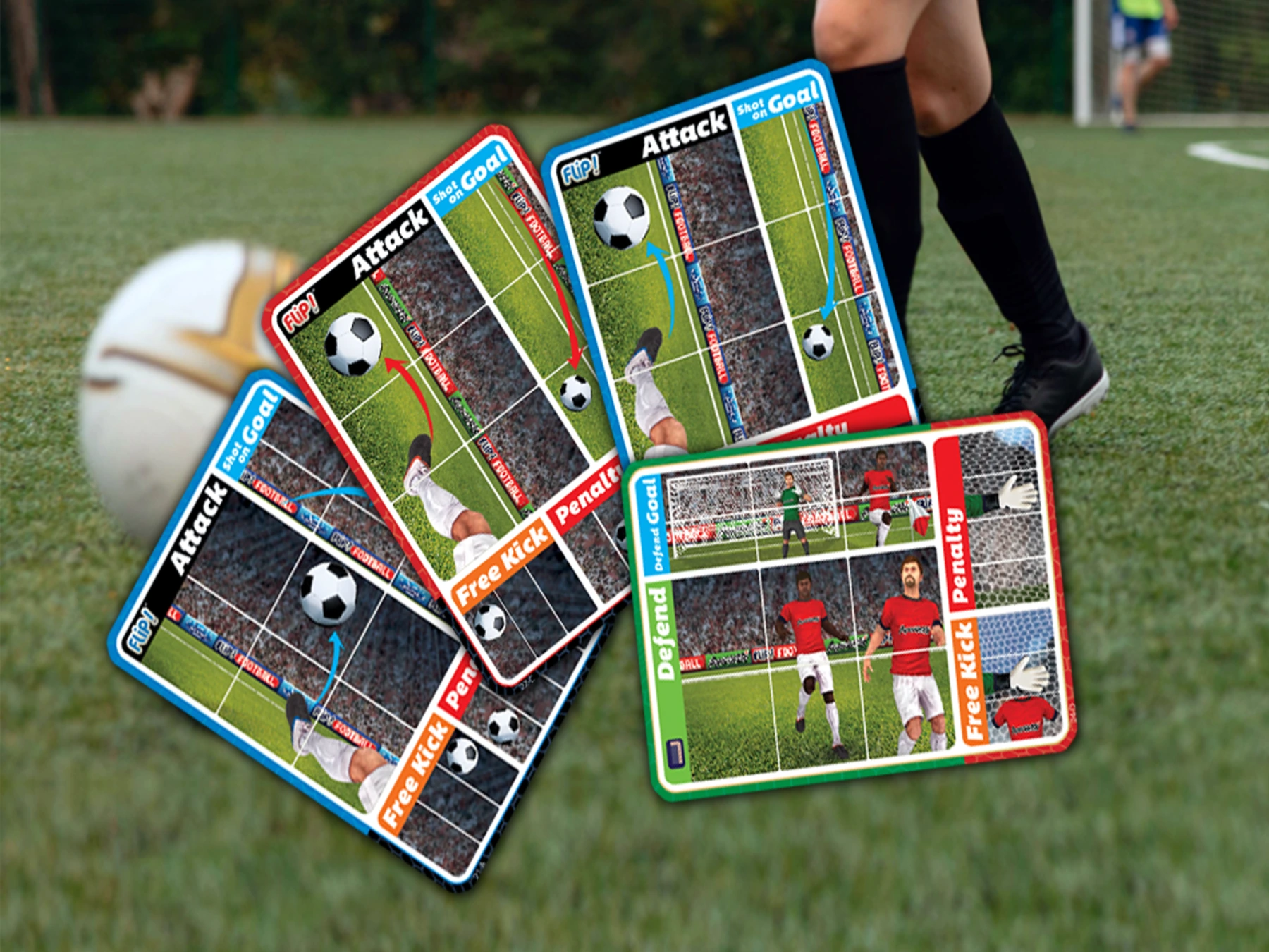 Cards from the FLip Football game